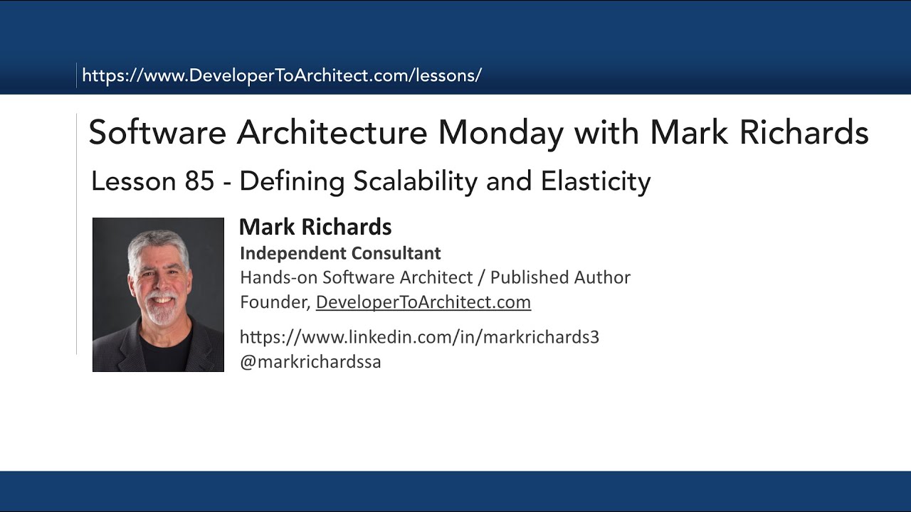 Lesson 85 - Defining Scalability and Elasticity