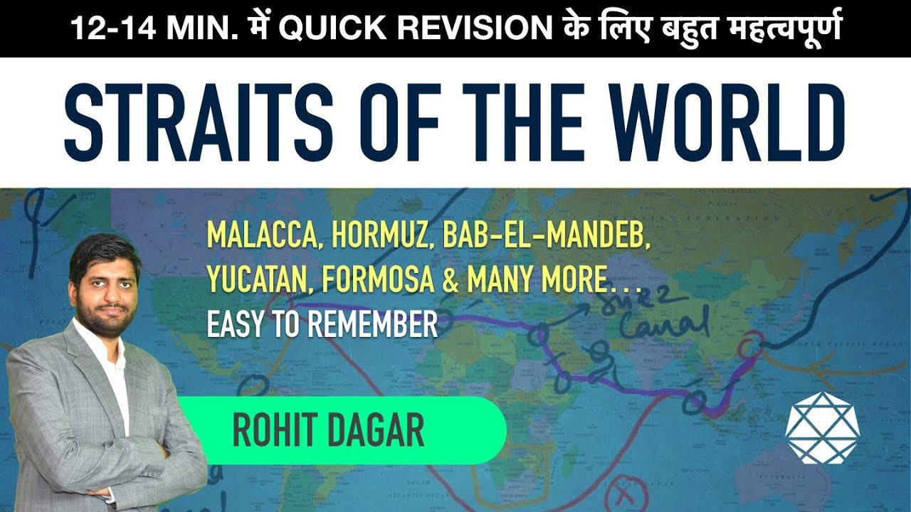 IMPORTANT STRAITS OF THE WORLD || Mapping, India & World Geography