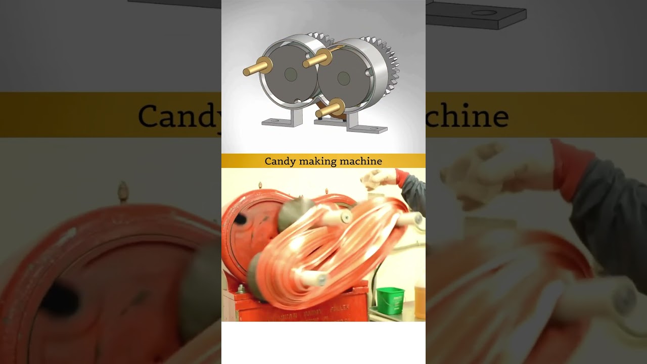 Mechanism for Mixing of Candy 🍭 #mechanical #machine #engineering #solidworks #foodpreparation