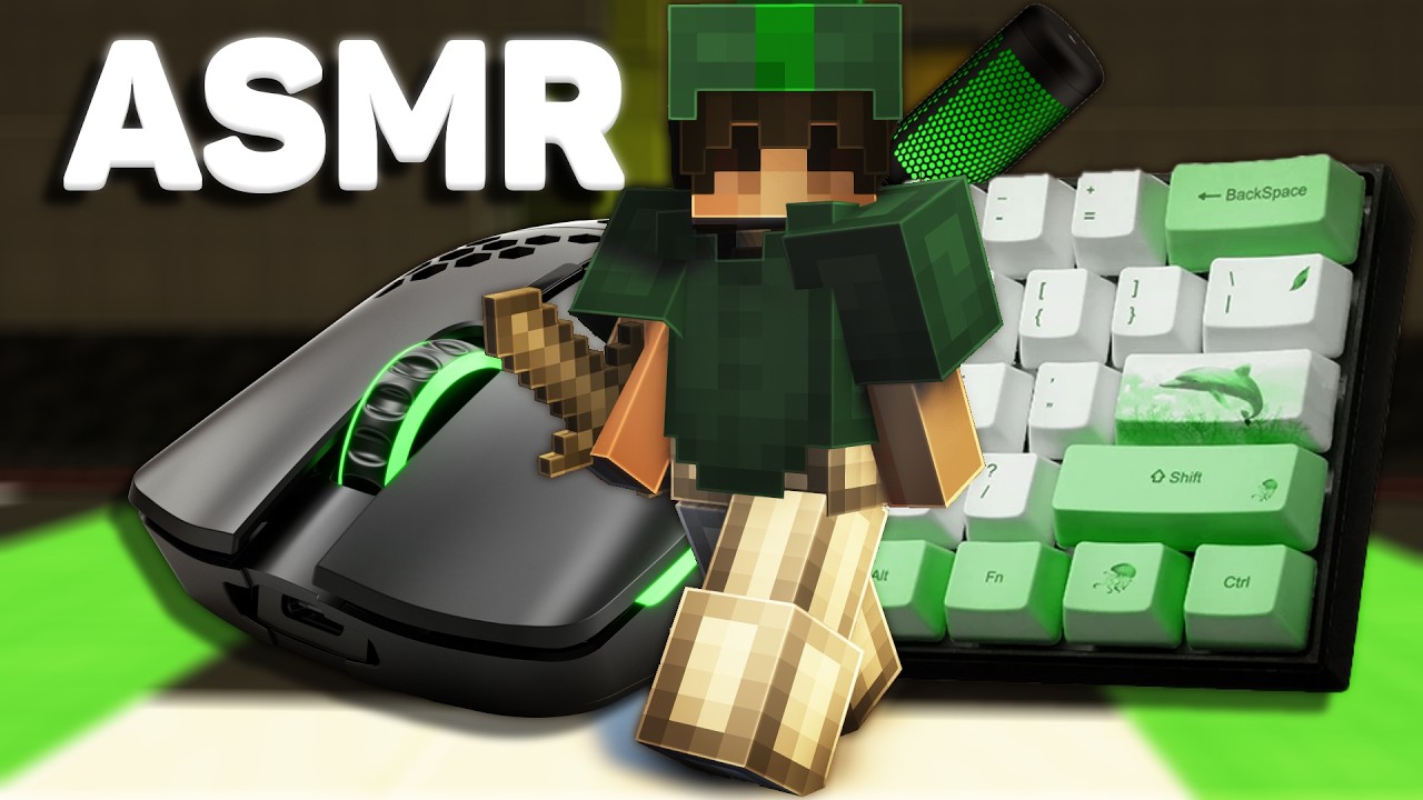 Smooth 360 FPS Keyboard + Mouse ASMR Sounds | Hypixel Bedwars