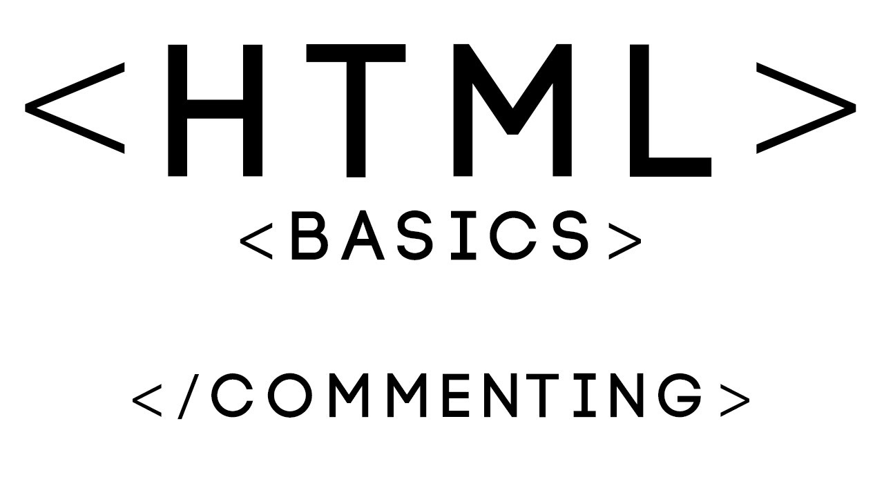 HTML Basics Tutorial 28 - Commenting