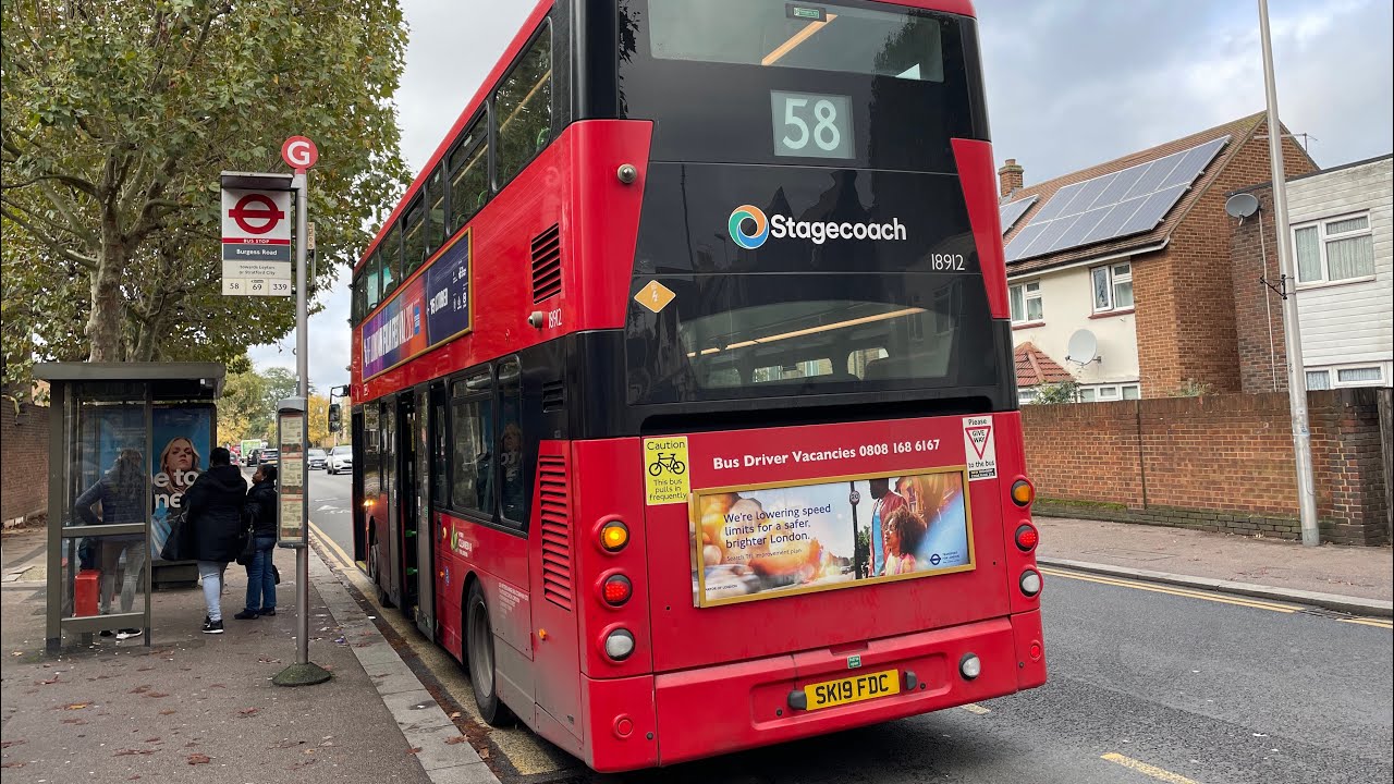 London Bus Vlog #447: (RARE) Funny Front Door Delay + Happy Halloween 🎃 | Route 58 (18912 SK19FDC)