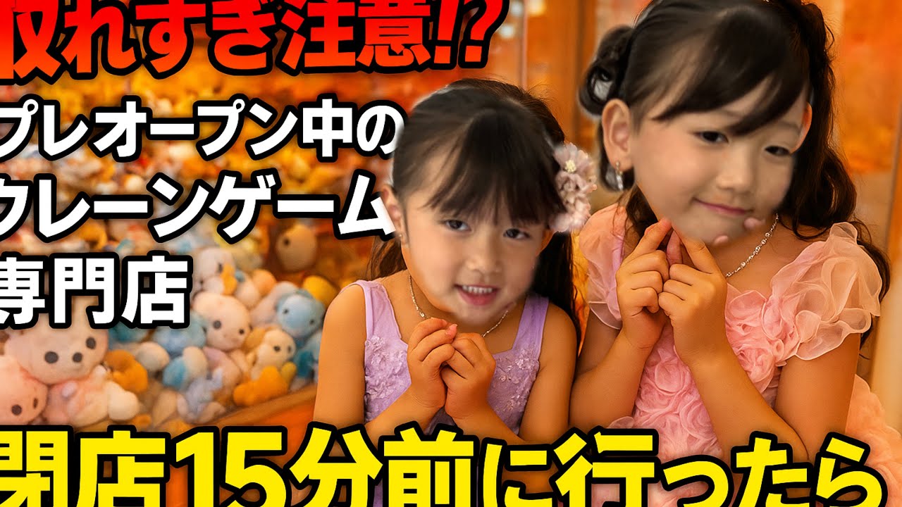 取れすぎ注意!? プレオープン中のクレーンゲーム専門店に閉店15分前に行ったら、まさかの結末が…！