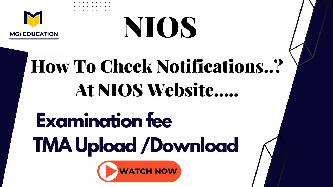 How To Check Notifications..? At NIOS Website..... #nios #niosinformation #notification