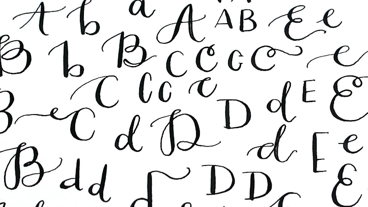 Modern Calligraphy Alphabet Lettering Play + Practice