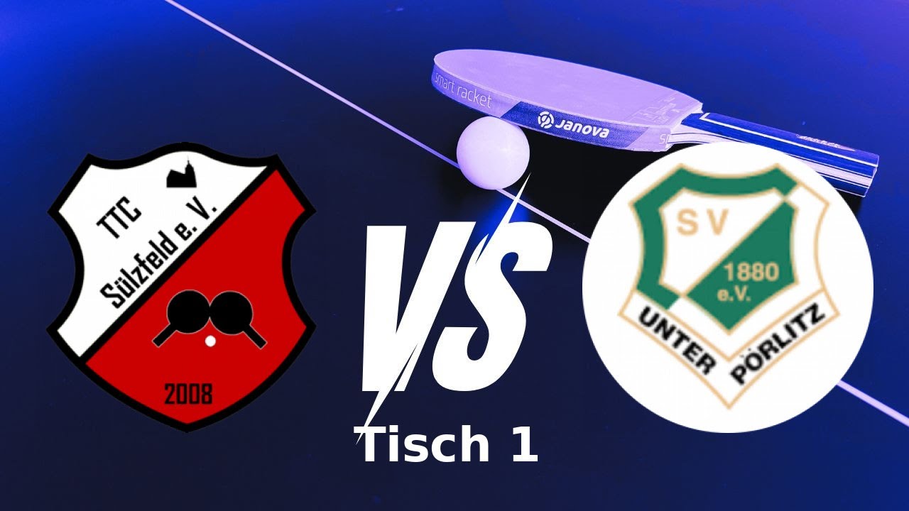 TTC Sülzfeld 08 vs. SV 1880 Unterpörlitz | Tisch 1