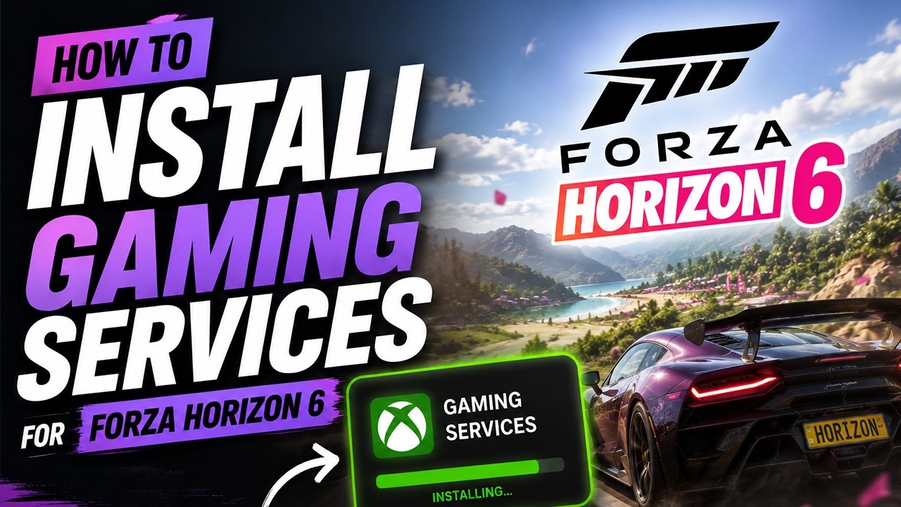 Как установить GAMING SERVICES для FORZA HORIZON 6