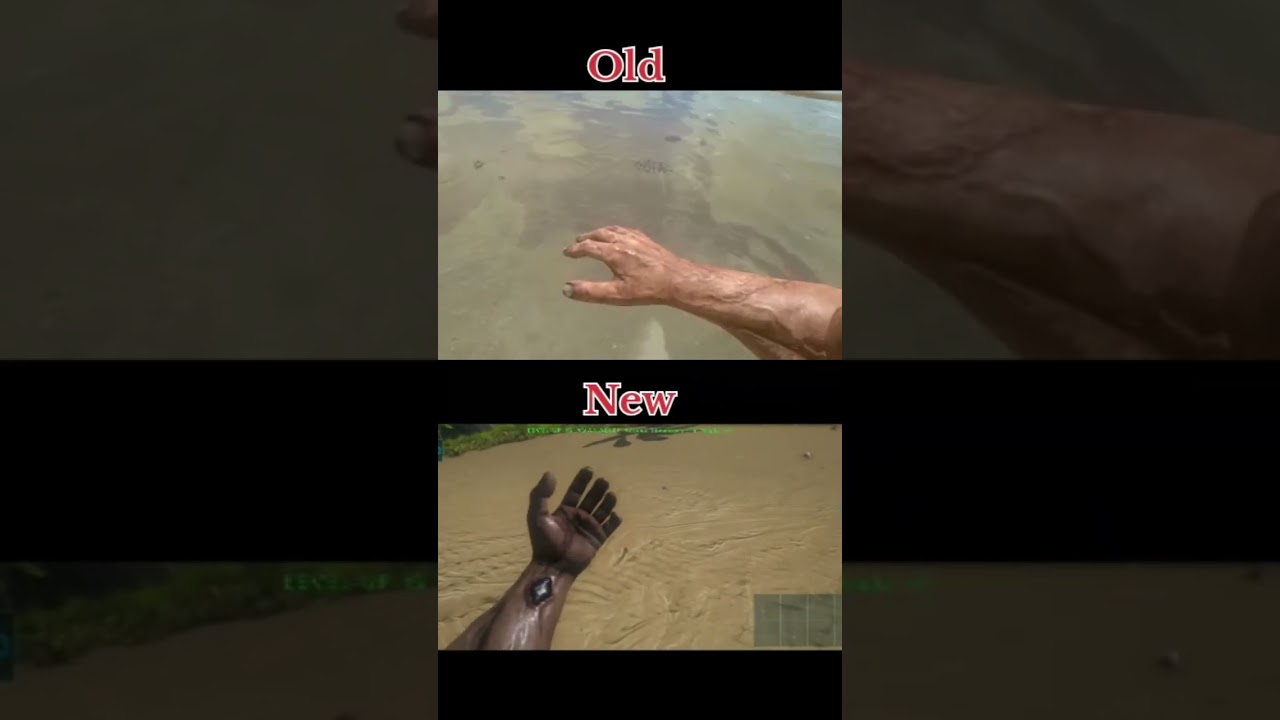 Old vs New ARK mobile #arksurvivalevloved #ark #dinosaur
