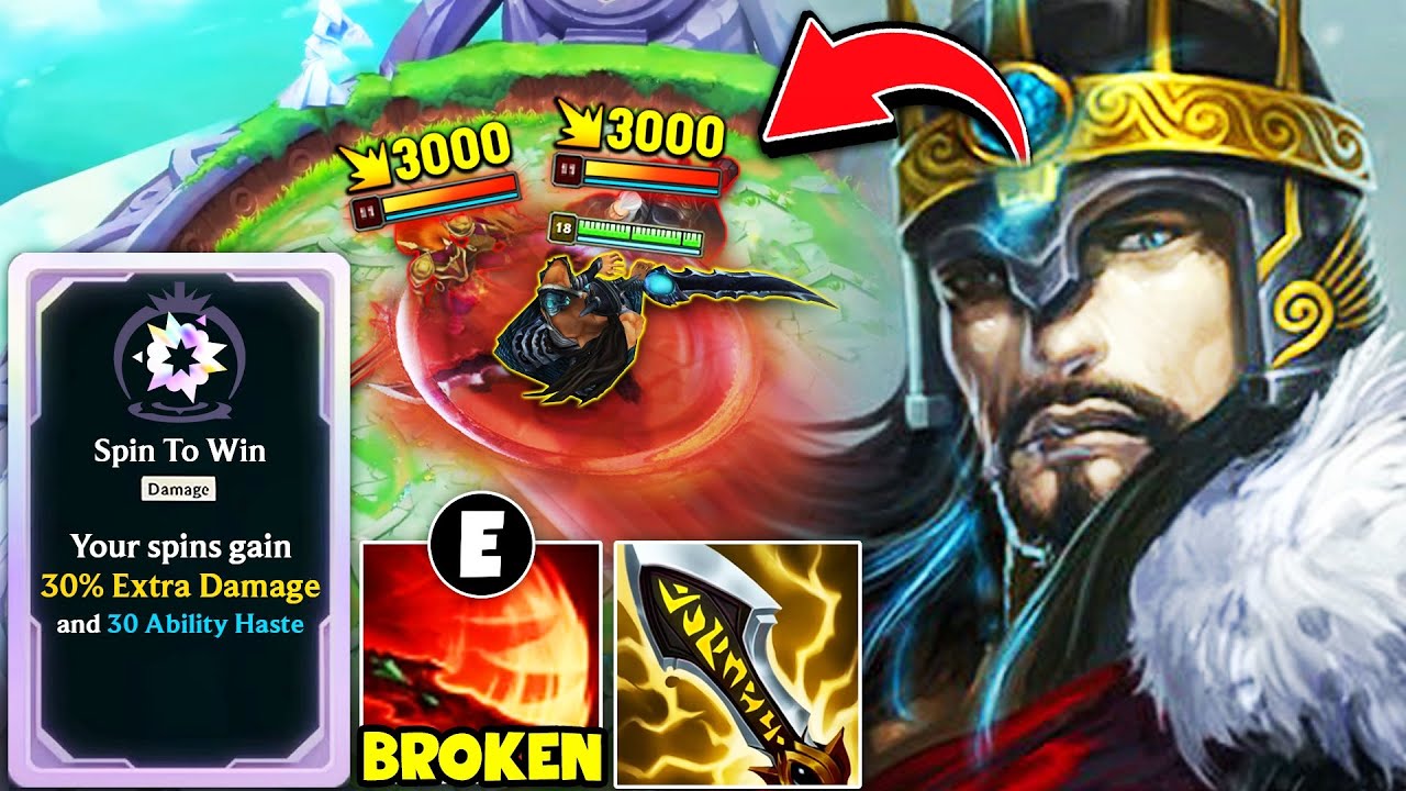 This Augment literally BREAKS Tryndamere in Arena... (SPIN DEALS 30% BONUS DAMAGE)