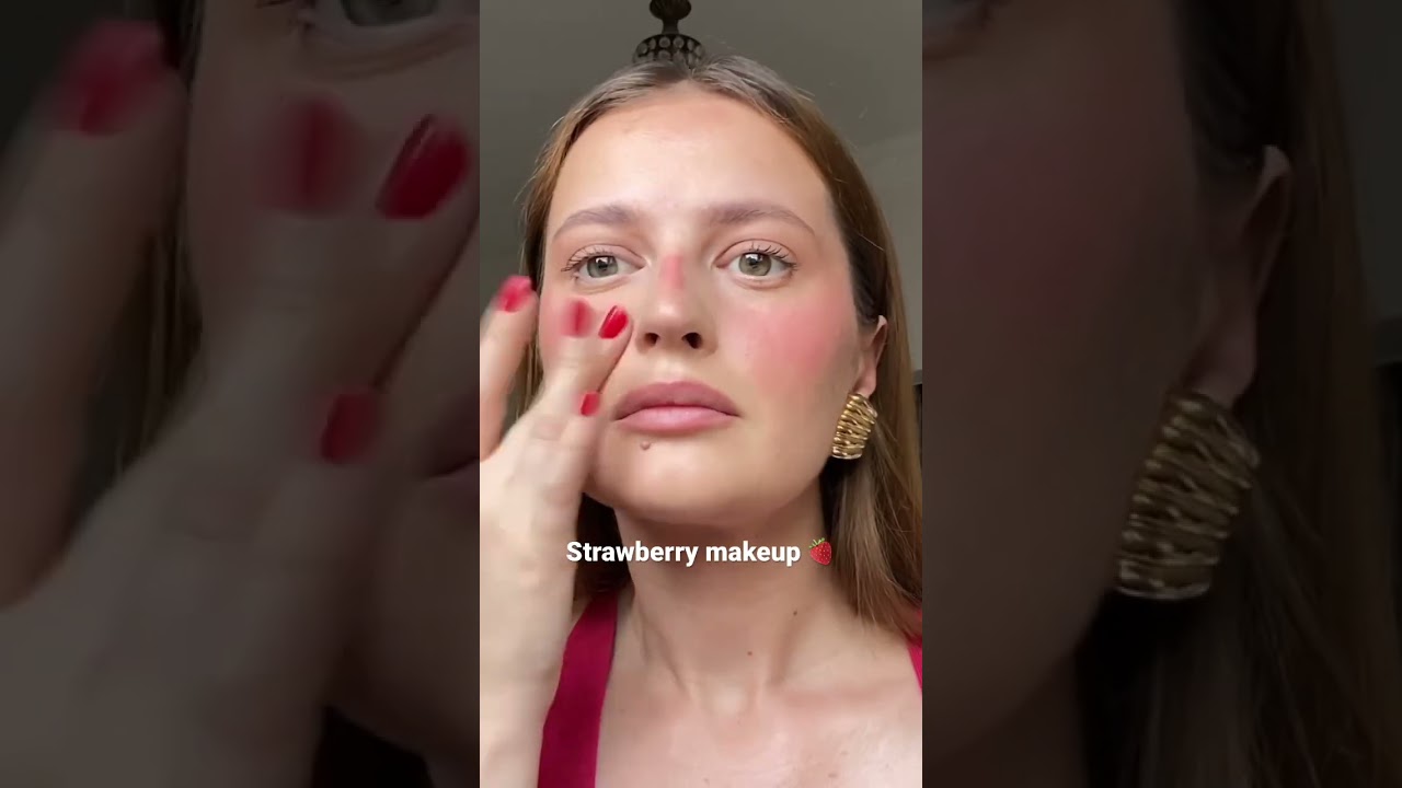 🍓🍓🍓 #strawberry #makeup #inspo #getthelook