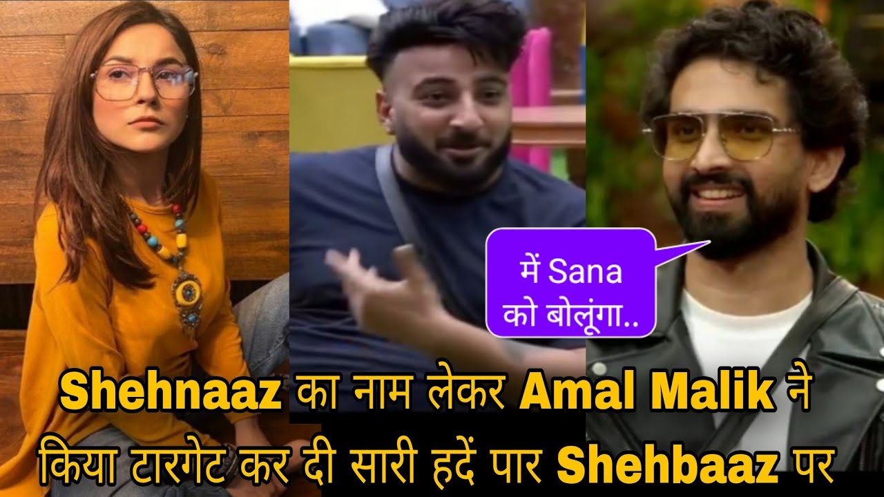 Shehnaaz का नाम लेकर Amal Malik ने किया टारगेट कर दी सारी हदें पार Shehbaaz पर BB 19 live 