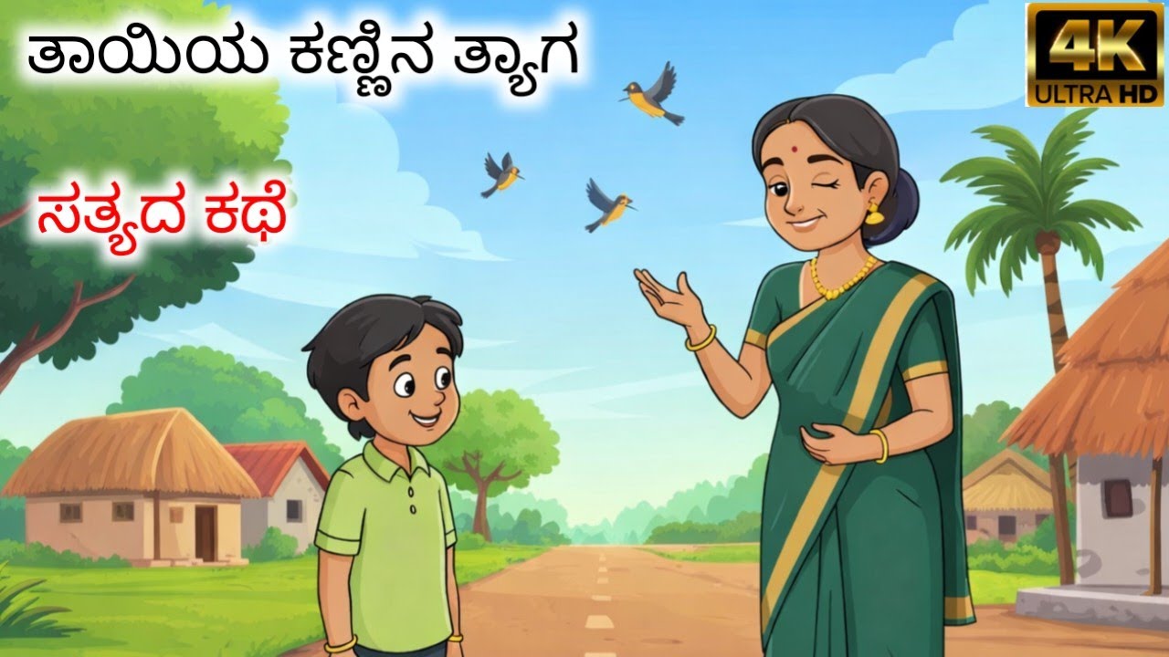 ತಾಯಿಯ ಕಣ್ಣಿನ ತ್ಯಾಗ|| Tayiya kannina tyaga || kannada moral story | stories in kannada