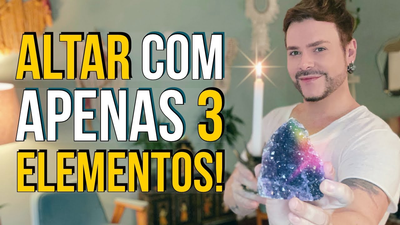 MONTE SEU ALTAR PARA PROTEÇÃO E CONEXÃO ESPIRITUAL COM APENAS 3 ELEMENTOS/ LUIZ NETTO
