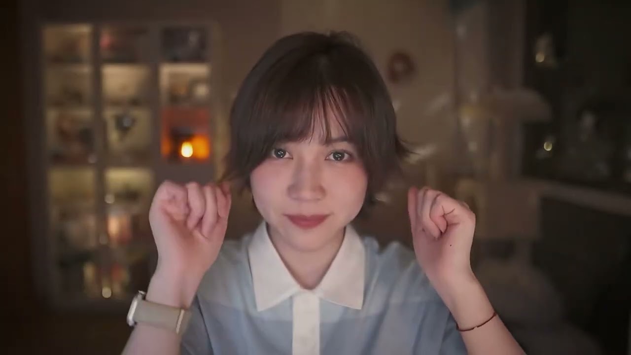 ASMR丨期丝滑混剪 摸头点触羽毛视觉触发