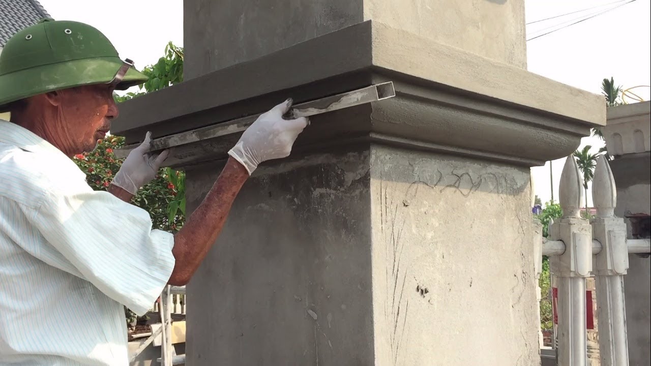 How To Building The Largest Gate Pillar With Sand And Cement - Building Step By Step