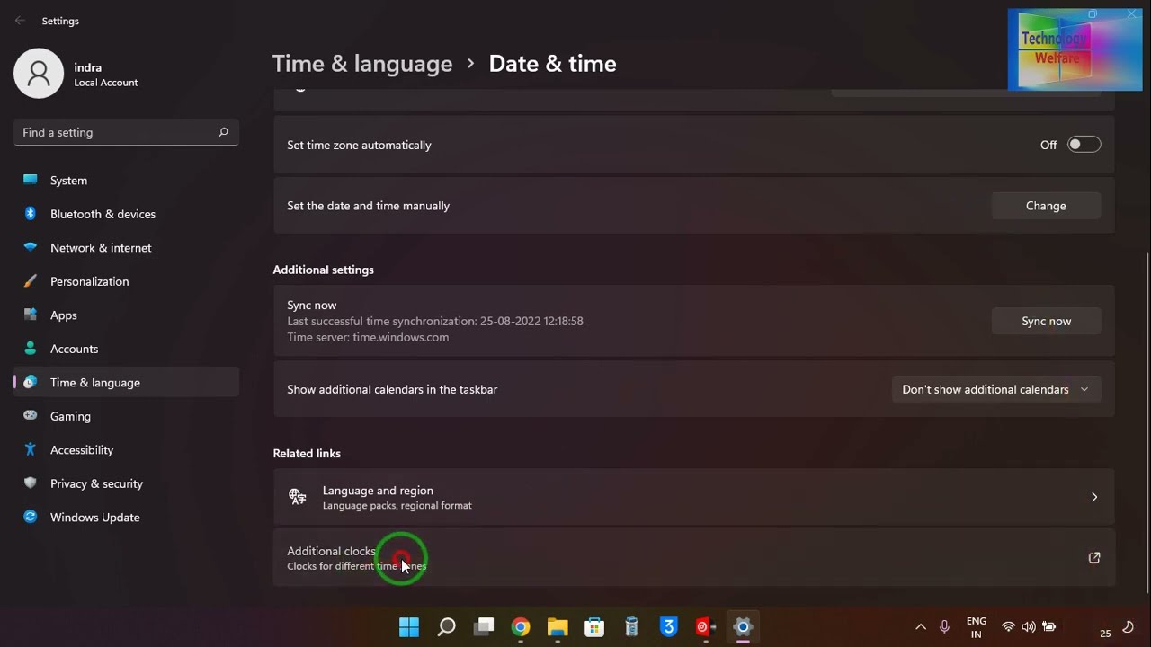 How to Customize / Hide Clock From Taskbar on Windows 11(Without Registry Editor)