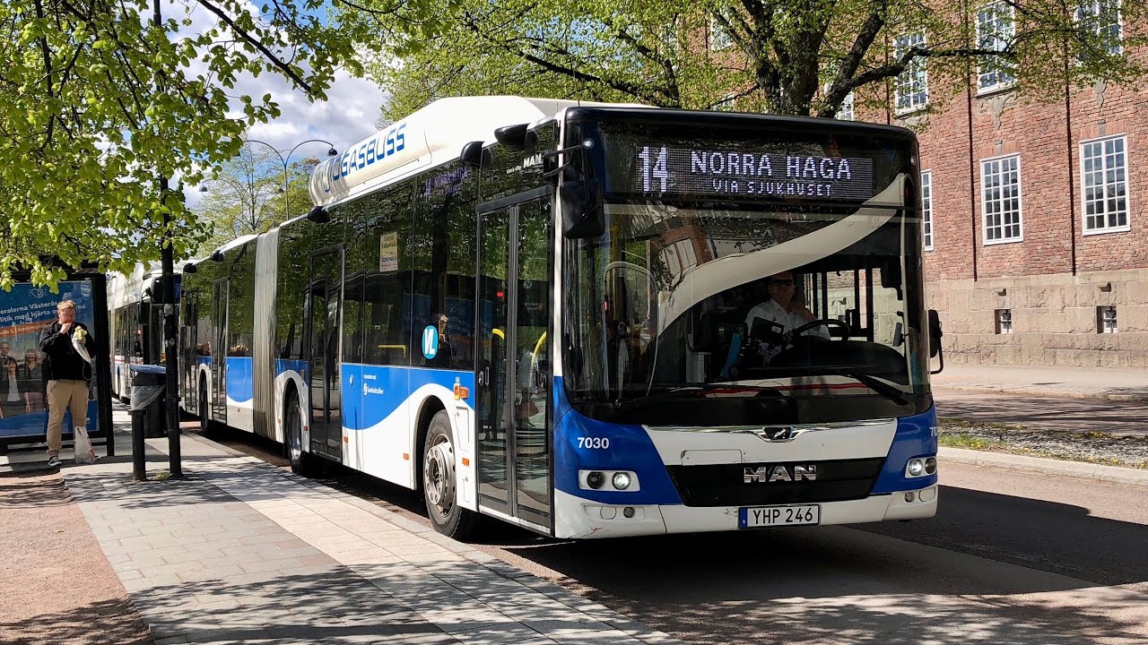 Bus ride line 14 from Eriksborg, Huvudingången to Bäckby C.