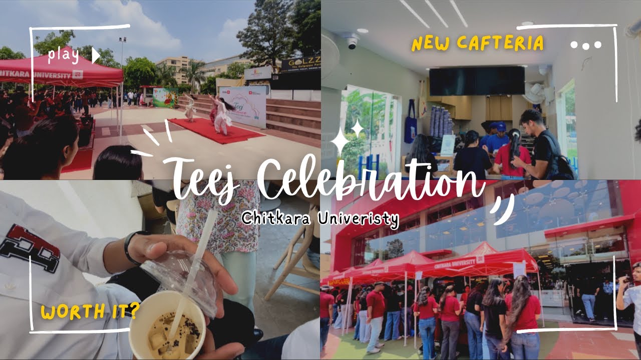 Teej Celebration In Chitkara😍||Trying “Dohful” - New Cafe at University || Worth it Or not !