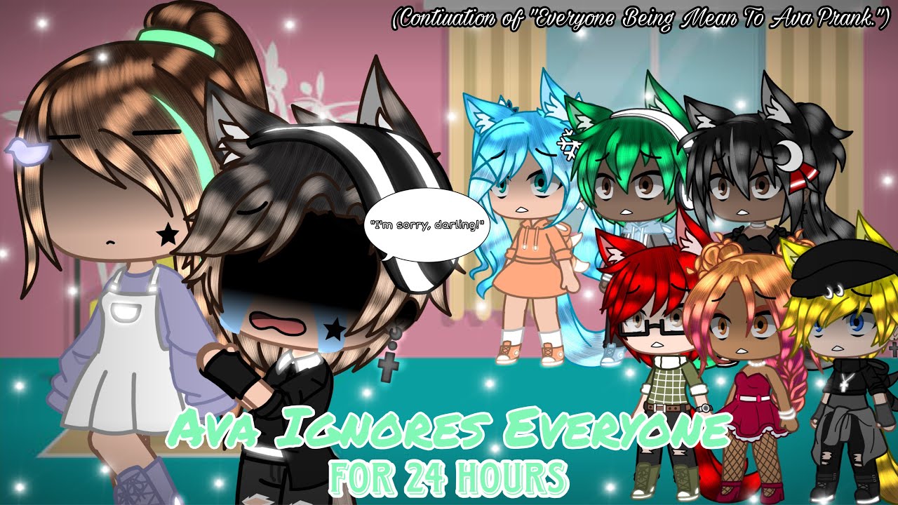 Ava Ignores Everyone For 24 HOURS!! || Gacha Club || Endercree226 ||