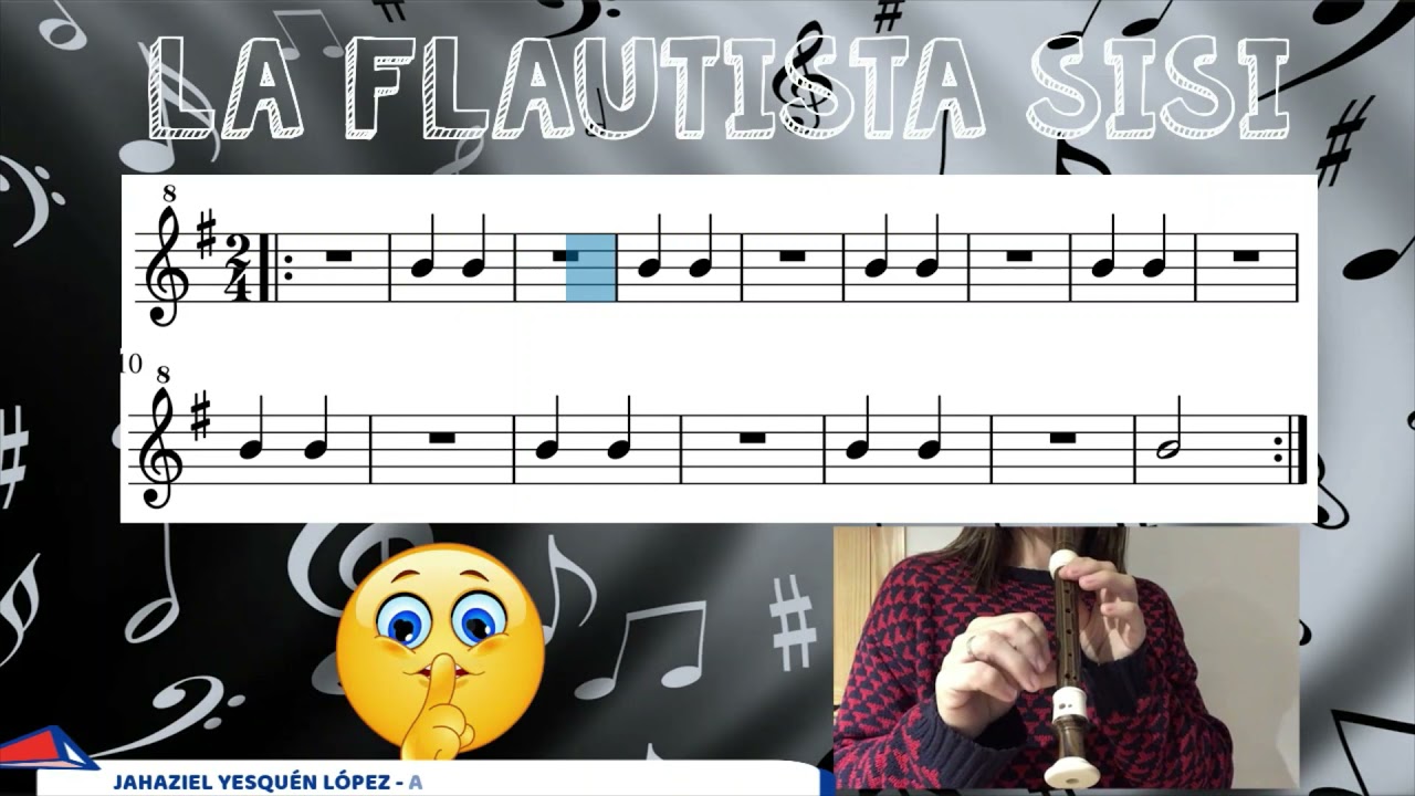 TUTORIAL COMO TOCAR LA FLAUTISTA SISI EN FLAUTA DULCE l COMO TOCAR O FLAUTISTA SISI NO FLAUTA DOCE