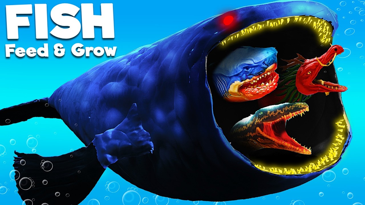 NOUVEAU BLOOP SOMBRE vs MEGALODON PRÉHISTORIQUE | Feed & Grow Fish