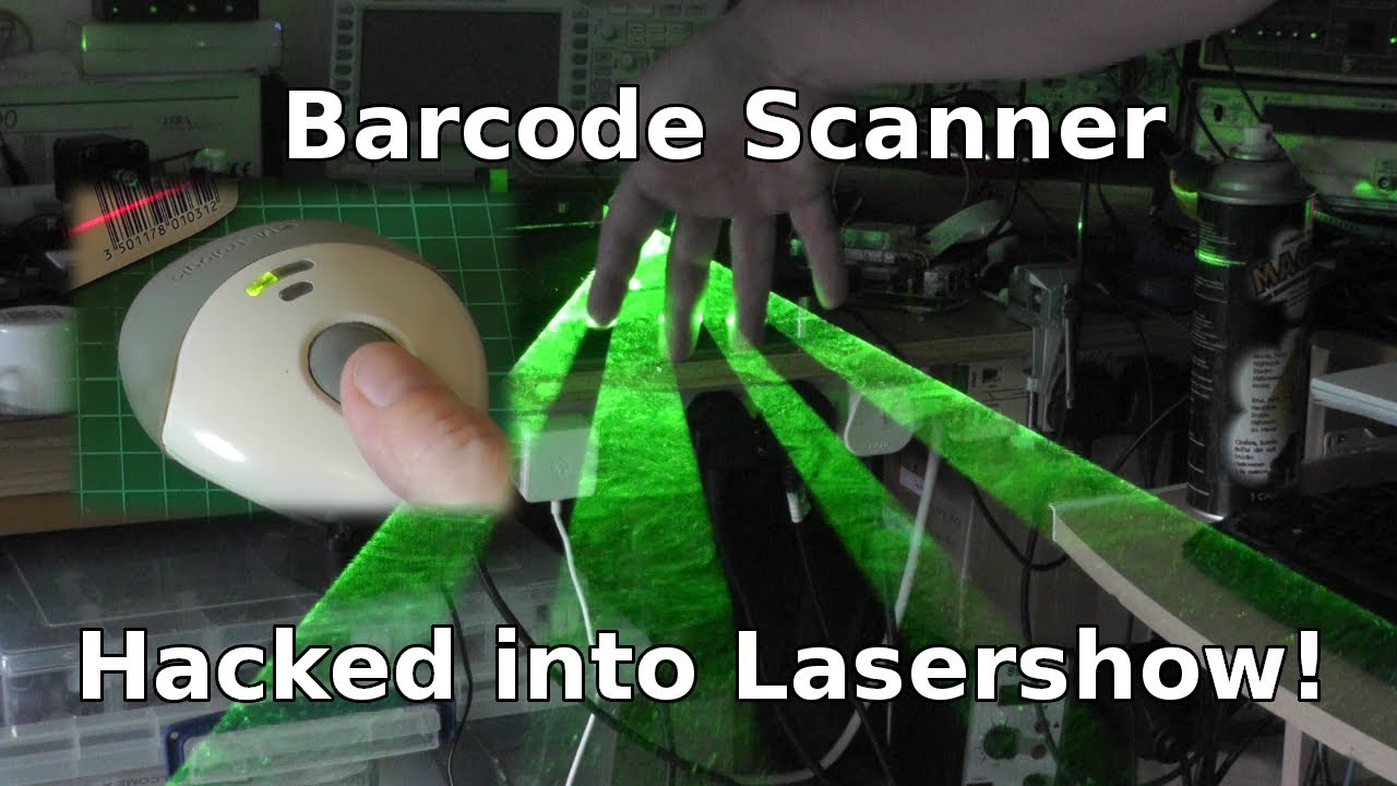 Laser Barcode Scanner Teardown How to hack it into Laser Light Show!