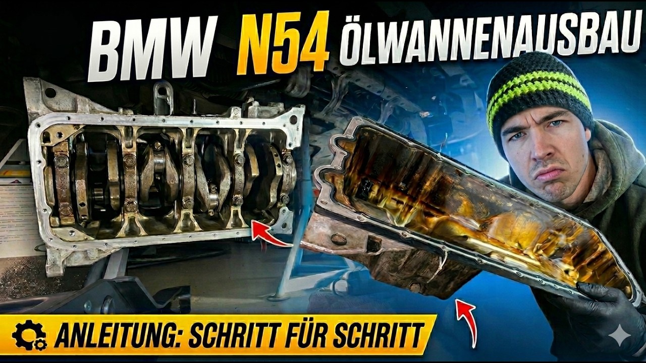 BMW N54 - Ölwanne ausbauen DIY + Vorderachse absenken - E92 335i