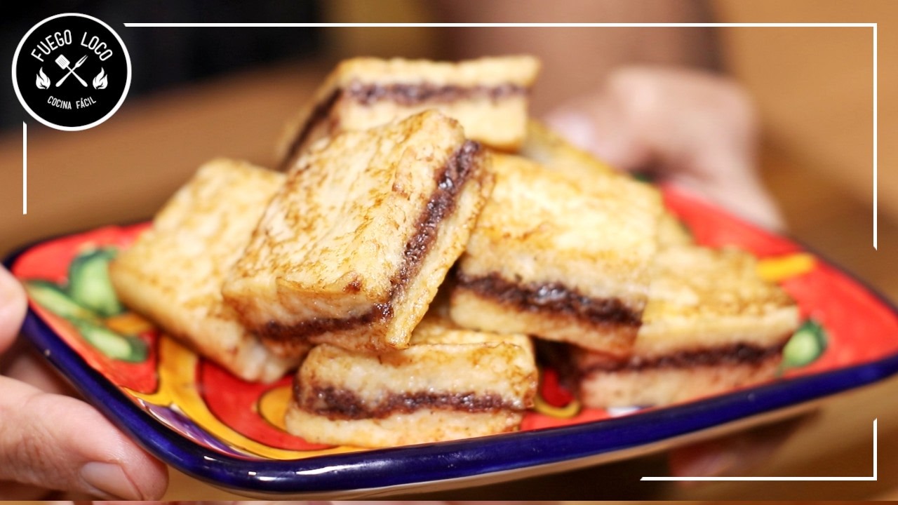 MINI TORRIJAS Rellenas de NUTELLA Sin FREÍR, Sin HORNO, y en 10 MINUTOS | Jugosas y  Deliciosas