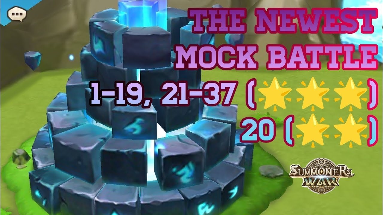 THE NEWEST MOCK BATTLE, 1-19, 21-37(🌟🌟🌟), 20(🌟🌟) AFTER UPDATE [Summoners War : Sky Arena]