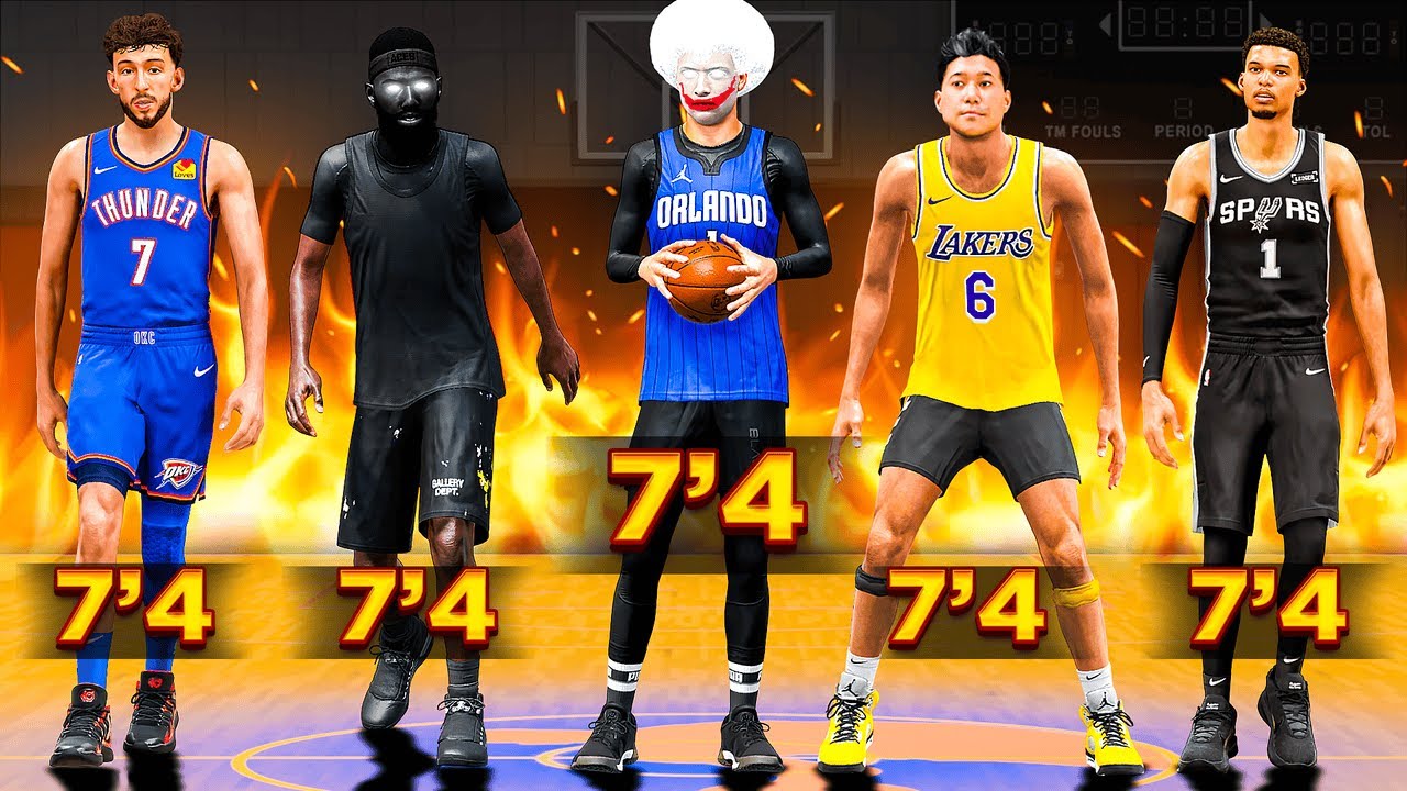Can FIVE 7&rsquo;4 DEMIGODS WIN in the Rec Center? (NBA 2K26)