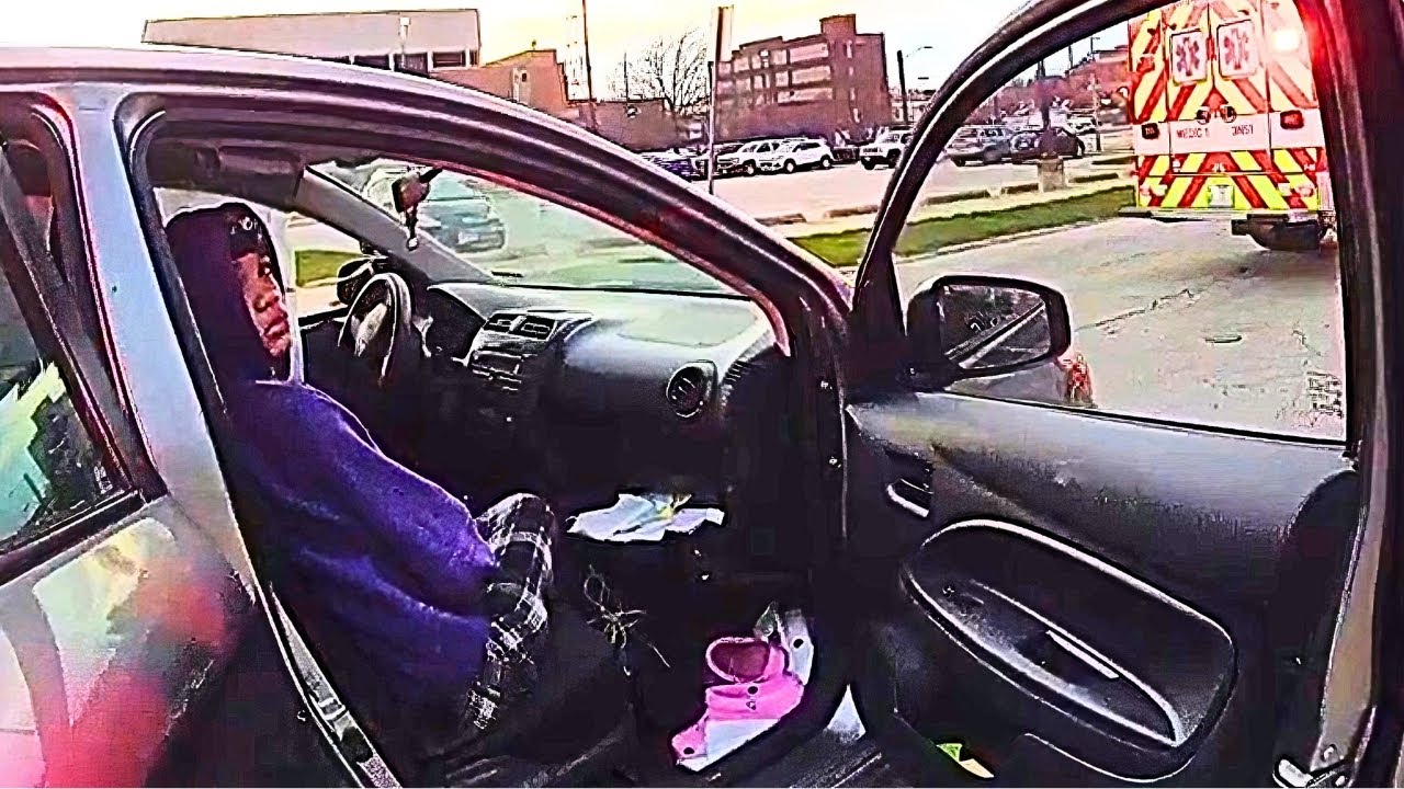 Entitled Teen Refuses to Leave Her Car After Totaling It