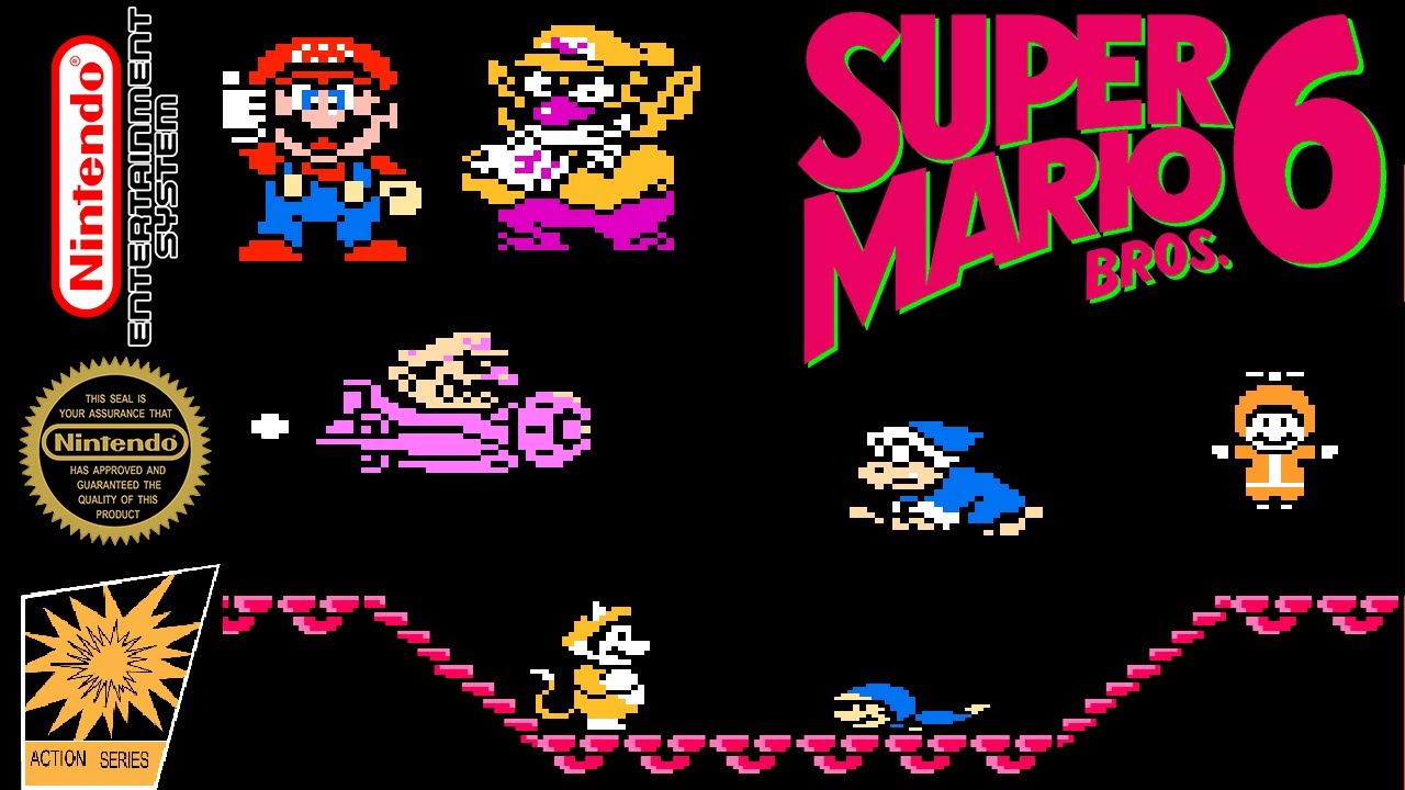 Super Mario Bros. 6 (Nes) - Full Gameplay