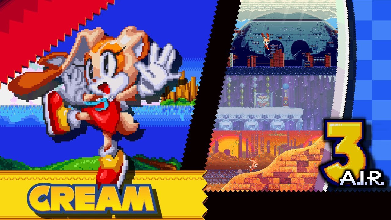 Sonic 3 A.I.R: Cream The Rabbit (W.I.P 3) Mod Showcase