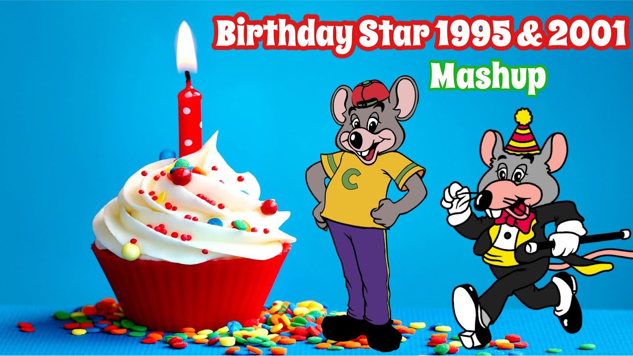 Chuck E. Cheese’s 1995 & 2001 Birthday Star Mashup