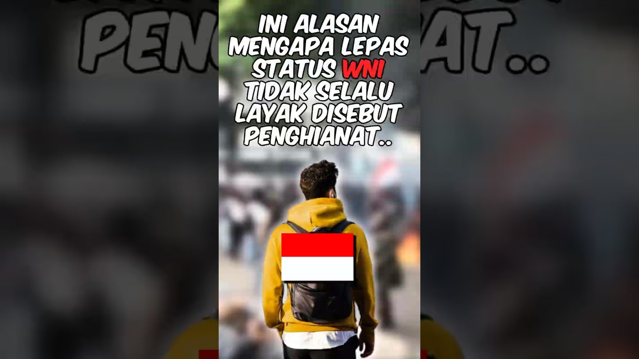 Pindah kewarganegaraan tidak selalu berarti tidak nasionalis?! 