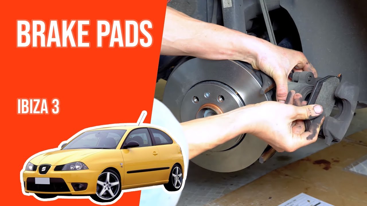How to replace the front brake pads Ibiza mk3 🚗