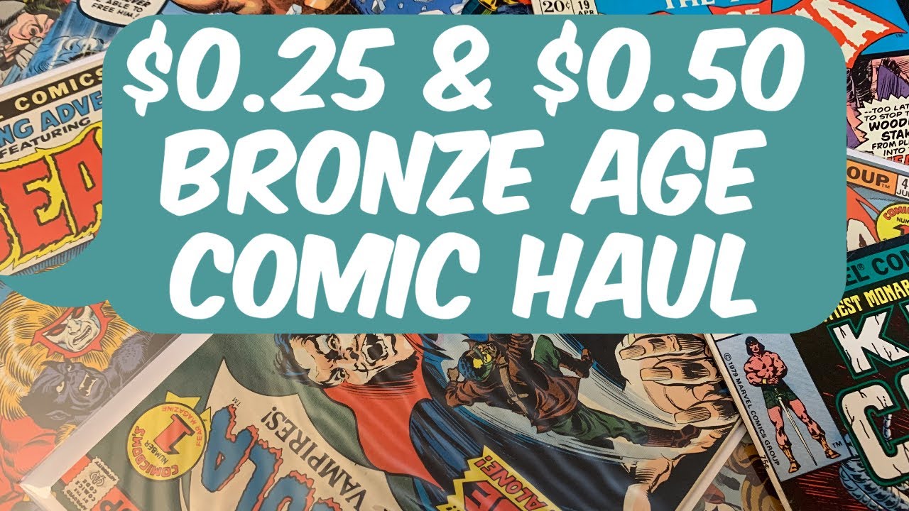 $0.25 and $0.50 BRONZE AGE COMIC BOOK HAUL | MY COMIC BOOK ADVENTURES 2020 Episode 16