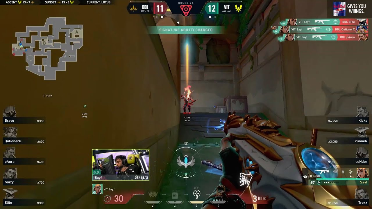 VIT Sayf ABSURD 1v3 Ace Clutch vs BBL | VCT EMEA 2024