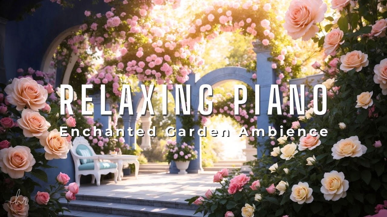 Relaxing Piano Instrumental Music in Enchanted Garden Ambience for Work & Studying~ Background Music