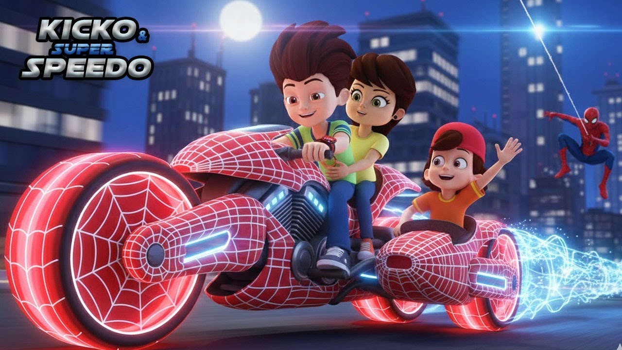 Kicko ने Spider-Man की Web Bike चलाई | Episode In Hindi | Animated Stories | Funny Cartoons
