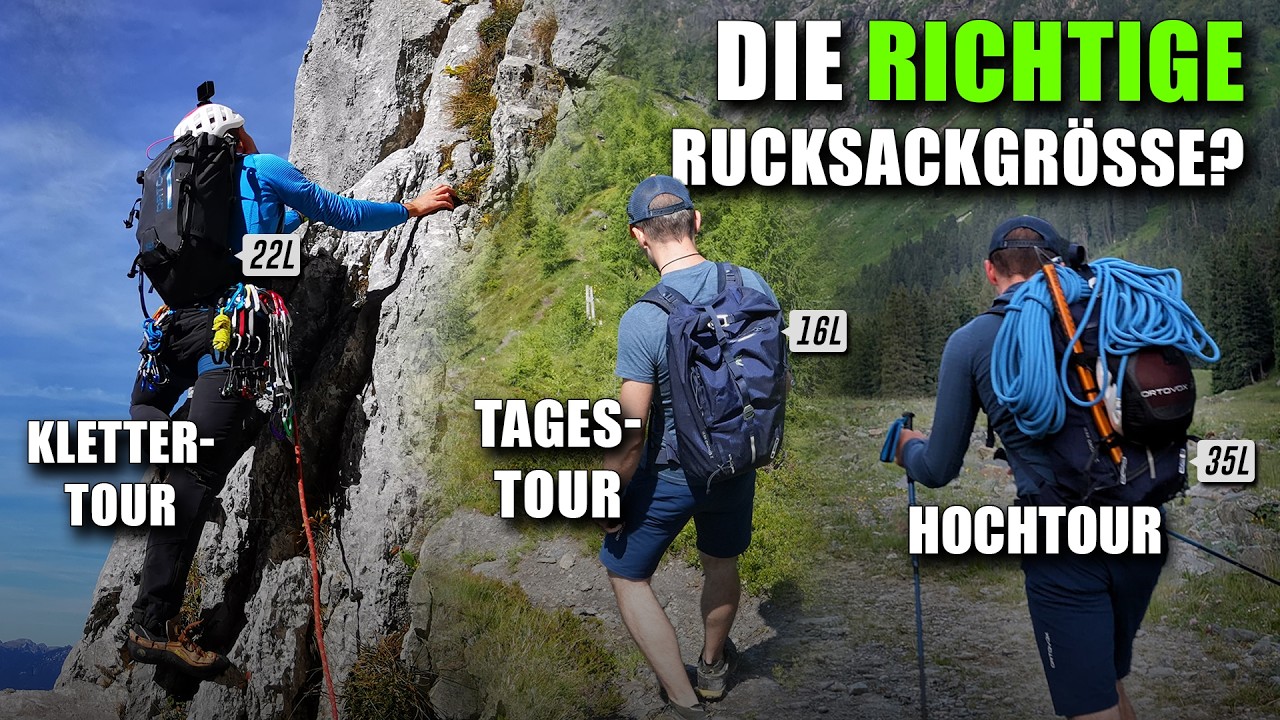 Welche Rucksackgr&ouml;&szlig;e? Tipps & Tricks f&uuml;r alle Sommerdisziplinen