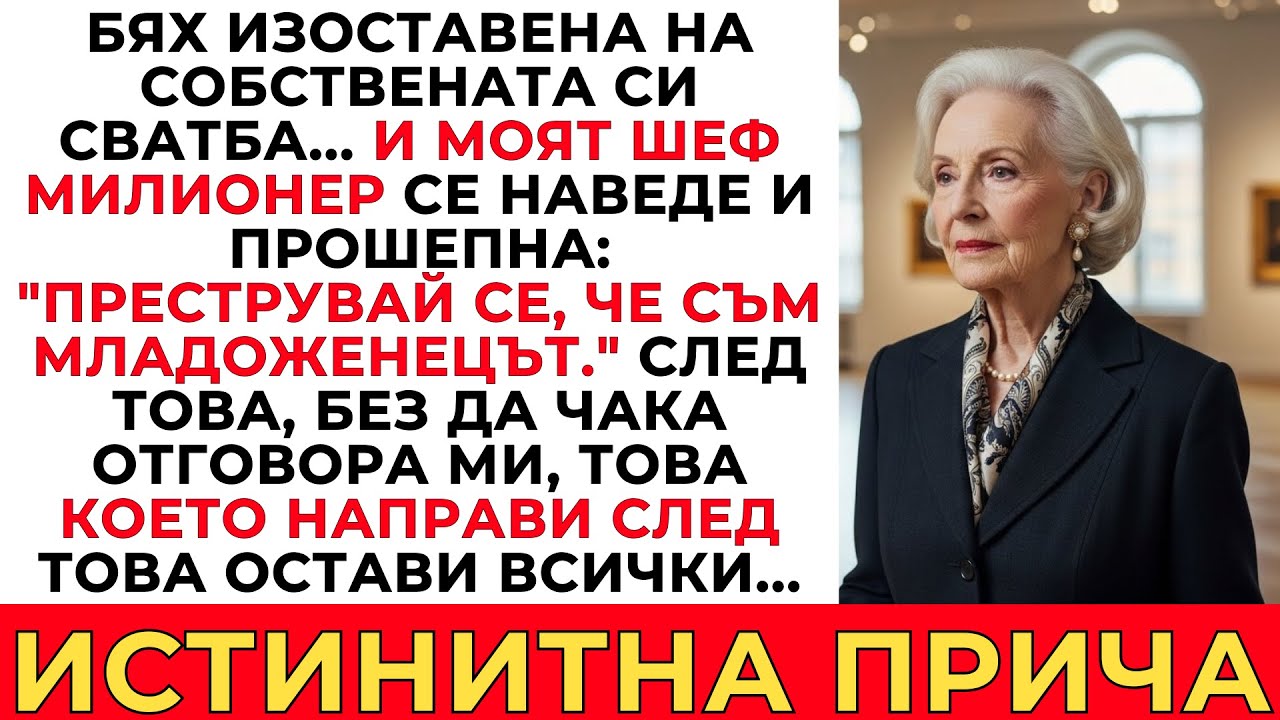 БЯХ ИЗОСТАВЕНА НА СВАТБАТА💔МОЯ ШЕФ МИЛИОНЕР ПРОШЕПНА: ПРЕСТРУВАЙ СЕ, ЧЕ СЪМ МЛАДОЖЕНЕЦЪТ