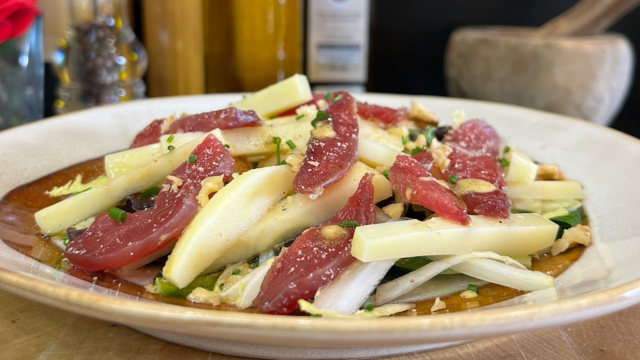 Salade gourmande au magret de canard Gravlax maison