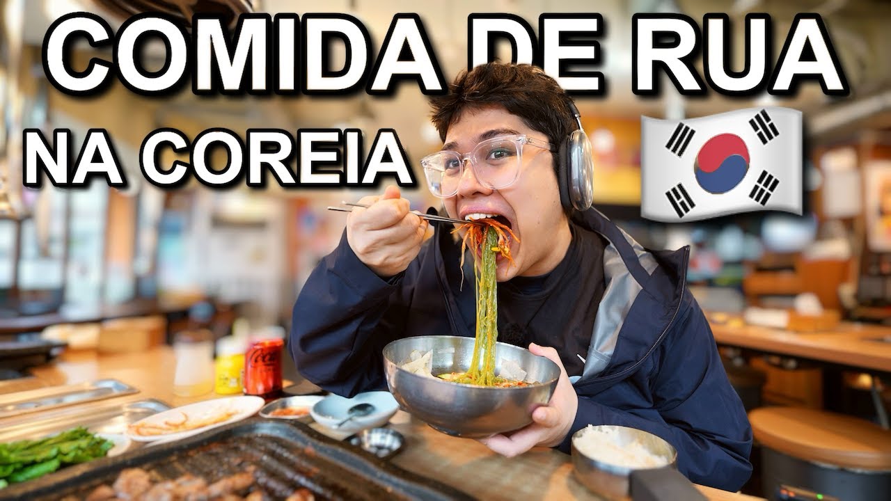 PROVANDO COMIDA DE RUA NA COREIA DO SUL🇰🇷