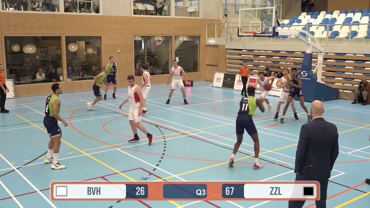 Samenvatting BV Hoofddorp - Zorg en Zekerheid Leiden, Basketball Cup, 11 dec. 2021 (1/8 finale)