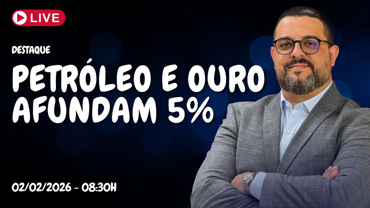 Commodities DERRENTENDO nesta segunda-feira - AO VIVO - 30/01/2026