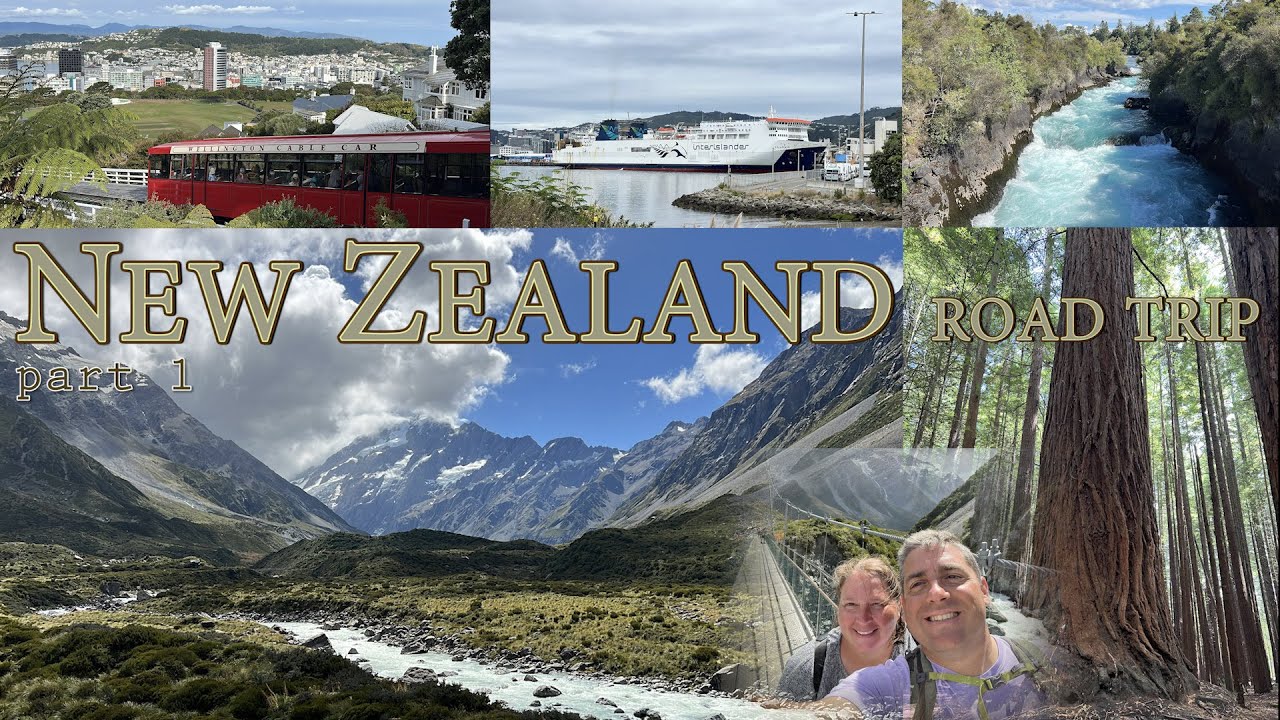 NEW ZEALAND!!! Road trip - North Island -Wellington to Mt Cook-part 1. 4K