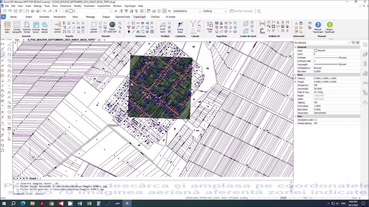 TOPOGRAPH   Inserarea rapida a unei imagini aeriene folosind serviciul Microsoft Bing Maps