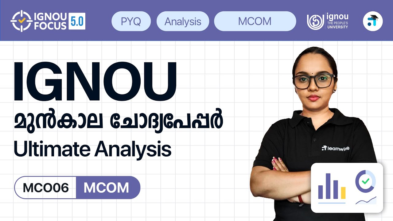 MCO 06 Marketing Management | MCOM | IGNOU PYQ Analysis | Kerala's No.1 IGNOU Coaching Platform