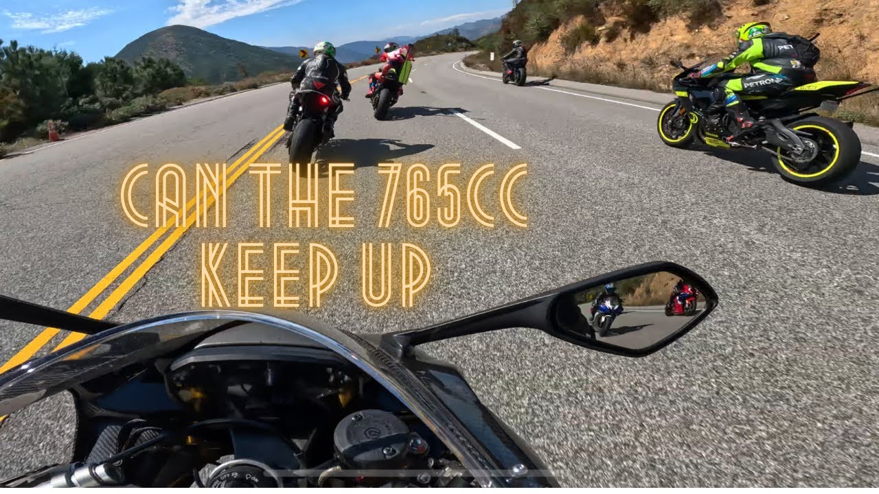 Daytona 765 Moto2 VS 1000cc Superbikes
